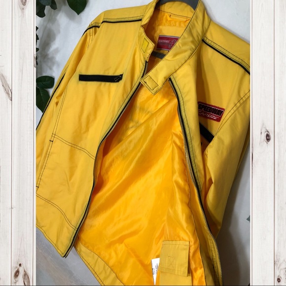 🟢Y2K Yellow Speed Racer Zip Up Jacket🟢 - Picture 7 of 12